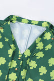 Casaco de Smoking Retro Verde Shamrock Slim Fit com Chapéu