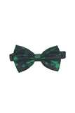 Gravata Borboleta Estampada Verde Exército Gravata Formal de Smoking
