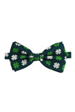 Gravata Borboleta Estampada Verde Exército Gravata Formal de Smoking