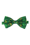 Gravata Borboleta Estampada Verde Exército Gravata Formal de Smoking