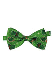 Gravata Borboleta Estampada Verde Exército Gravata Formal de Smoking