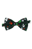 Gravata Borboleta Estampada Verde Exército Gravata Formal de Smoking