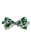 Gravata Borboleta Estampada Verde Exército Gravata Formal de Smoking
