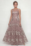 Vestido Comprido Floral Rosa Brilhante para Mãe da Noiva