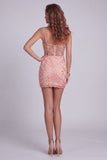 Espartilho bodycon melancia cintilante Vestido de cocktail curto floral