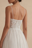 Vestido de Graduação Midi de Espartilho em Tule Branco