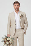 Fato de casamento masculino de 2 peças com lapela Sky Blue Peak