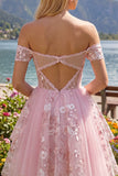 Vestido de regresso a casa, corset rosa translúcido, espartilho translúcido, ombros descobertos