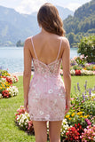Vestido floral de regresso a casa Corset Corset Bodycon Corset Cor-de-Rosa