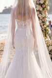 Vestido de Noiva Boho Bohemi com Espartilho Floral Branco Floral Corsey Corset