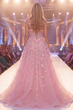 Vestido longo de concurso floral de espartilho com um ombro e um ombro transparente