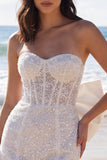 Vestido Mini Corset Bodycon Bodycon Bodycon Ivory com Laço