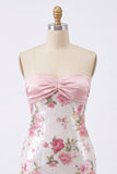 Vestido Mini de Regresso a Casa Bodycon Bodycon Rosa Claro com Lantejoulas