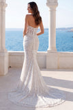 Vestido de Noiva Halter Marfim Marfim com Lantejoulas