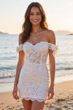 Vestido de noiva boémio, corset floral em marfim despenteado, com laços
