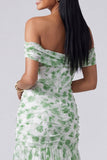 Vestido Maxi Rosa Floral Linha A com Abertura