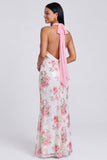 Vestido Maxi Floral de Sereia Rosa Claro