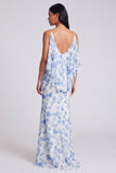 Vestido Maxi Floral Verde Claro Sereia