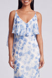 Vestido Maxi Floral Verde Claro Sereia