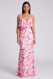 Vestido Maxi Floral Verde Claro Sereia