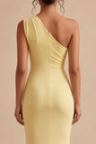 Vestido Formal de Sereia de Narciso de Um Ombro