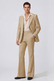 Fatos masculinos de lapela Black Peak Peak Sleeves Long Button
