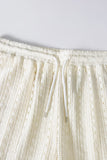 Conjunto casual de camisa e calções cubanos de 2 peças de 2 peças para homem