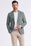 Blazer masculino preto com lapela de entalhe