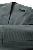Blazer masculino preto com lapela de entalhe