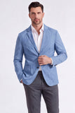 Blazer masculino Sage de lapela com entalhe Sage de um só abotoamento