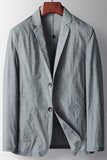 Blazer masculino Sage de lapela com entalhe Sage de um só abotoamento