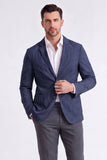 Blazer masculino Sage de lapela com entalhe Sage de um só abotoamento