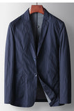 Blazer masculino Sage de lapela com entalhe Sage de um só abotoamento