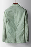 Blazer masculino Sage de lapela com entalhe Sage de um só abotoamento
