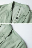 Blazer masculino Sage de lapela com entalhe Sage de um só abotoamento