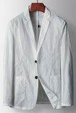 Blazer masculino Sage de lapela com entalhe Sage de um só abotoamento