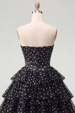 Espartilho branco A-Line Sweetheart Vestido de Finalistas com Franzes