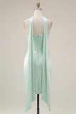 Espartilho Bodycon Bodycon Mint com Vestido de Finalistas com Fenda