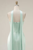Espartilho Bodycon Bodycon Mint com Vestido de Finalistas com Fenda