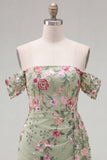 Vestido preto bodycon com flores de homecoming com faixa