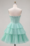 Vestido de Finalistas em Casa, Espartilho A-Line A-Line Sweetheart