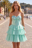 Vestido de Finalistas em Casa, Espartilho A-Line A-Line Sweetheart
