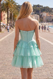 Vestido de Finalistas em Casa, Espartilho A-Line A-Line Sweetheart
