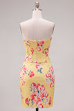 Espartilho amarelo Espartilho Amarelo com Missangas Justa e Vestido de Finalistas