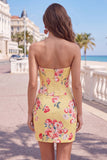 Espartilho amarelo Espartilho Amarelo com Missangas Justa e Vestido de Finalistas