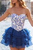 Vestido de regresso a casa, floral em camadas, dourado e preto, com renda nas costas