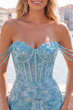 Vestido floral de regresso ao lar com espartilhos cor-de-rosa de pérolas e lantejoulas