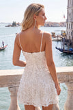 Vestido de Finalistas de Finalistas Florais Azul Claro com Alças Fina