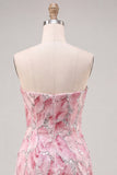 Vestido Curto de Regresso a Casa Corredor Cor-de-Rosa Cor-de-Olhos Cor-de-Rosa