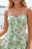 Vestido Curto de Regresso a Casa, Vestido Curto de Boas-Vindas Florais Florais A-Line A-Line Floral com Folhos